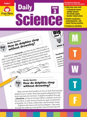 cover image of Daily Science, Grade 3
